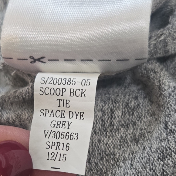 GAP Gray Scoop Back Waist-Defined Sleeveless Romper, Size Medium - Picture 10 of 10